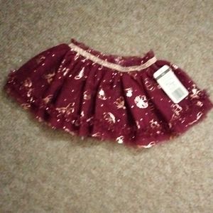 NWT Girls Tutu skirt w/flowers and Dots